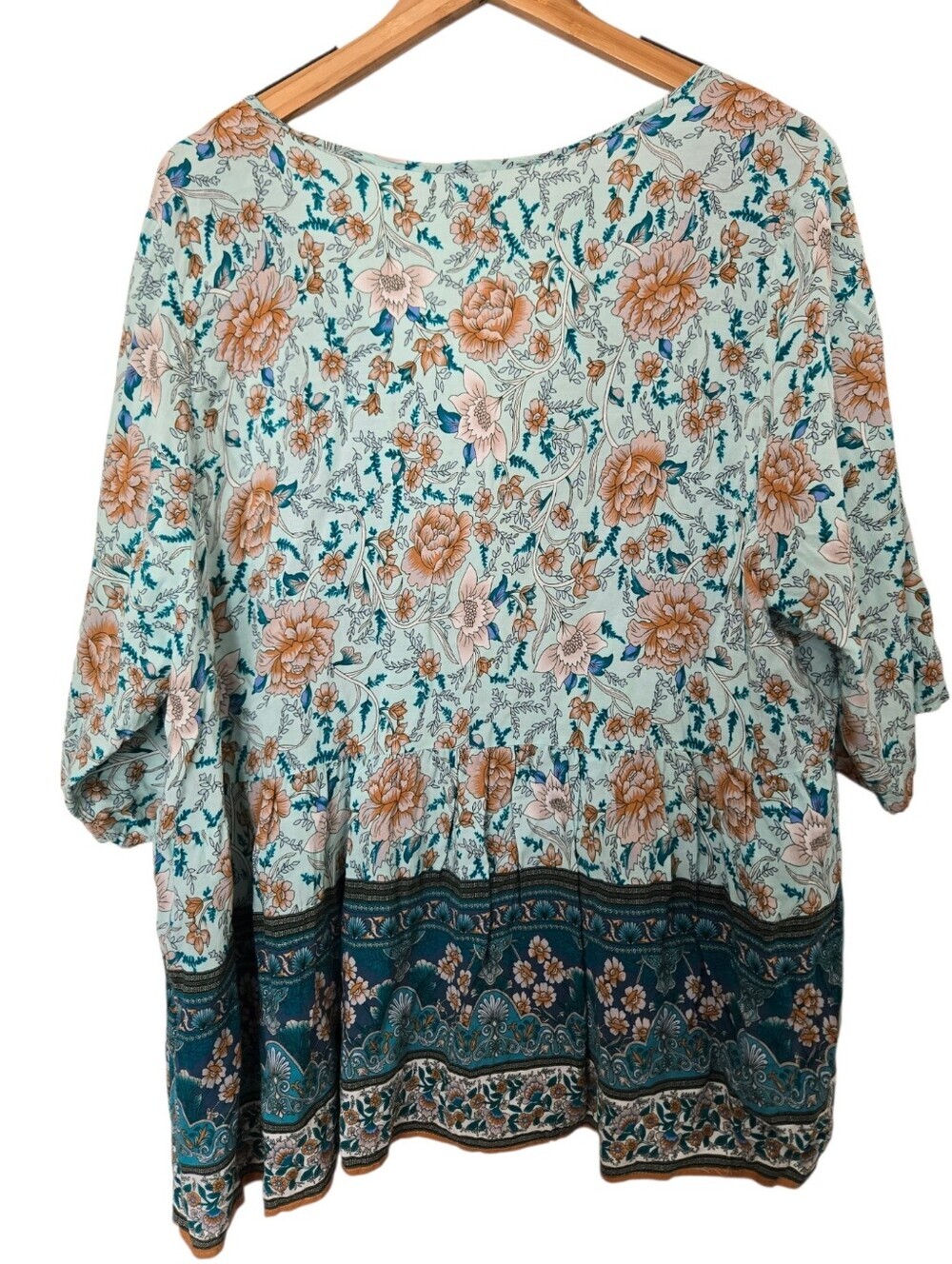 🌿✨ Boho Cottagecore Floral Peasant Blouse ✨2x🌿 - Picture 3 of 4